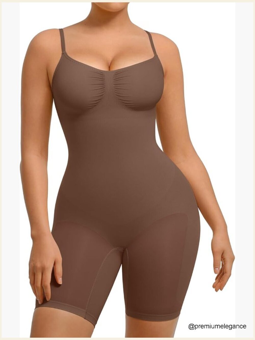 Tummy Control Shapewear Bodysuit Snatched Waist Seamless Body Shaper